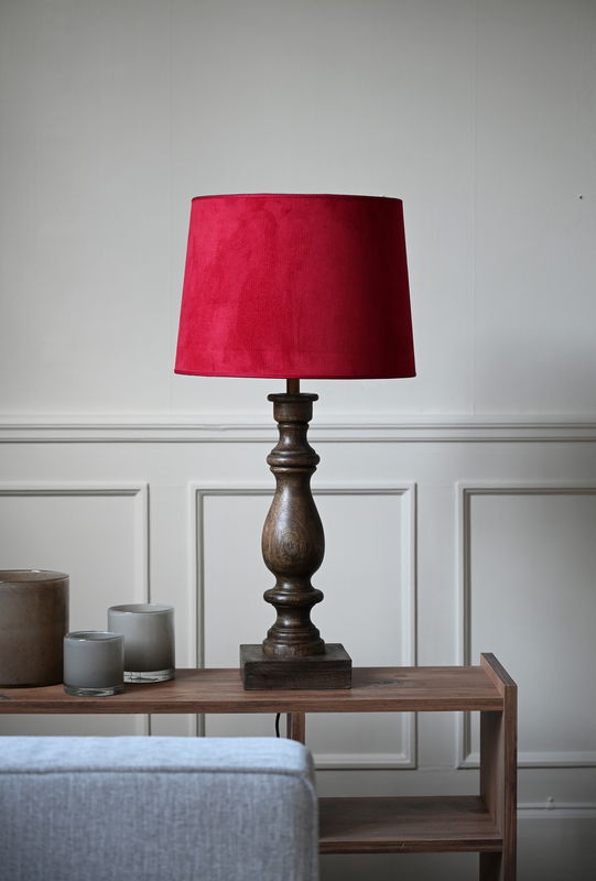 Matrix Skärm Röd med Montecristo Lampfot