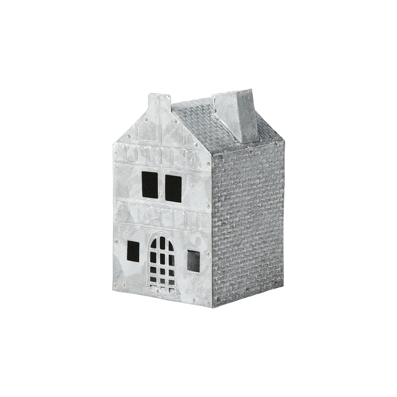 Fenix Ljuslykta Hus L7,5/H12,5 Grå/Vit