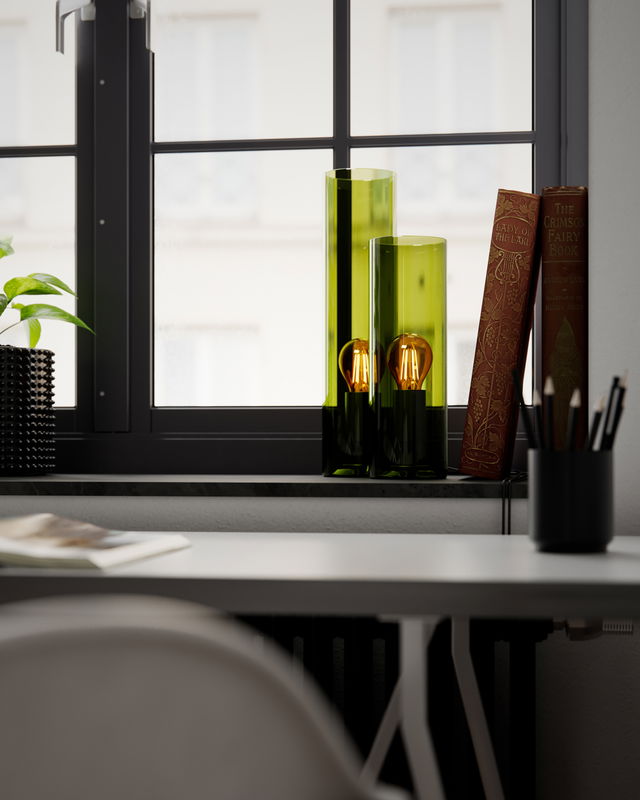 Flake Bordslampor Grön