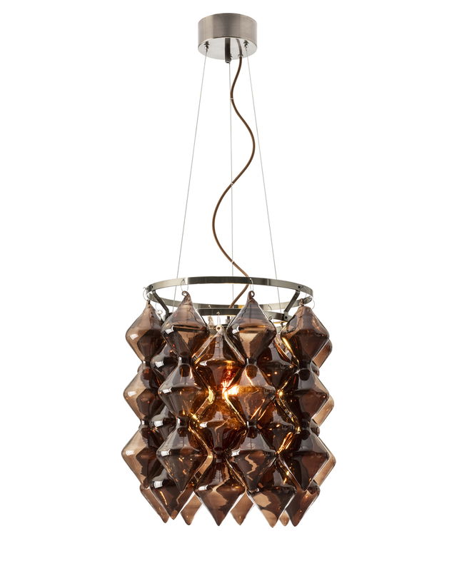 Gemma Taklampa D45 Borstad Stål/Brun