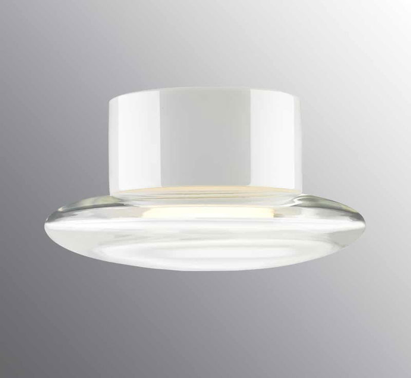 Aton Cairo Plafond Vit/Klar IP44