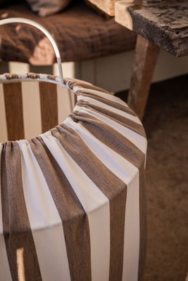 Capri golvlampa taupe/vit
