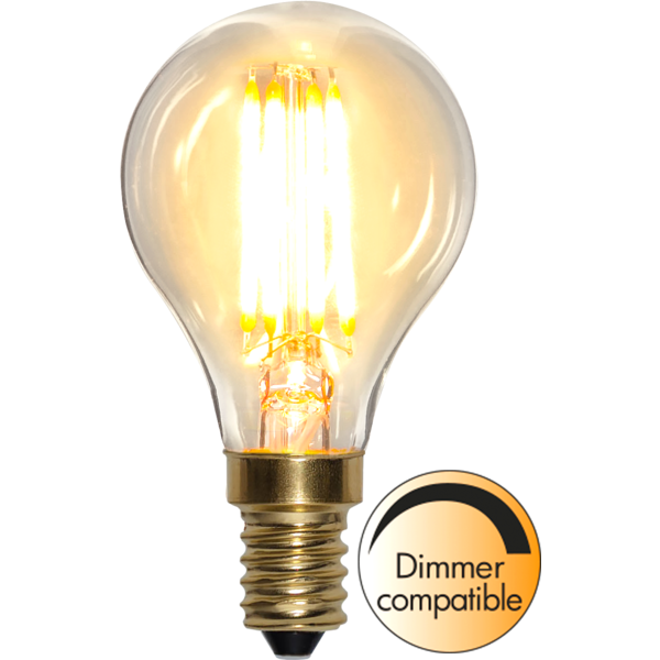 Klotlampa E14 821 4W Soft glow klar dim