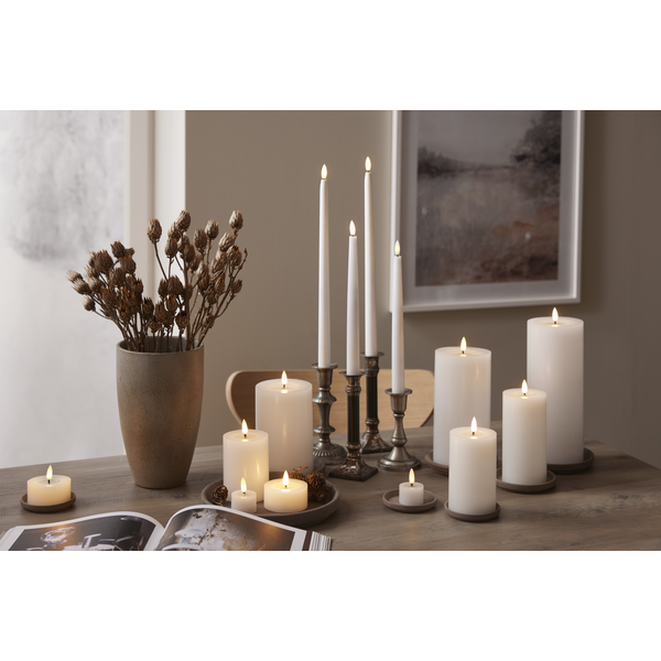 Flamme Flow värmeljus 4x5cm LED 2-pack
