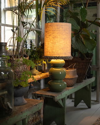 Cylinderformad lampskärm i unik design