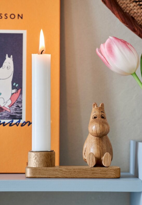 Moomin Ljusstake 10cm Trä Mumin Moomin Ljusstake 10cm Trä Mumin