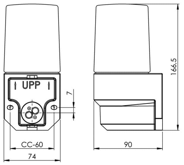 Kopia Classic Bastu Vägglampa IP55