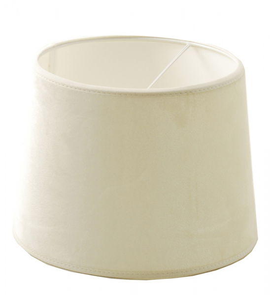 Velutto Sammet Skärmar Rund Offwhite