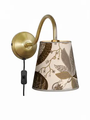 Ester Vägglampa Mässing/Grå