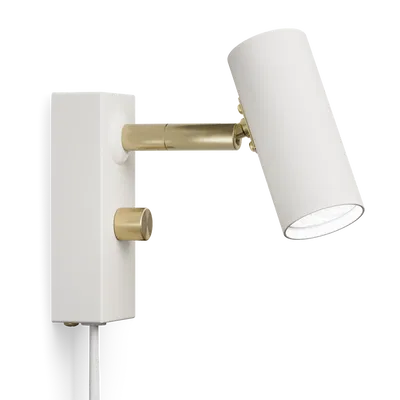 Cato LED Vägglampa Vit/Mässing