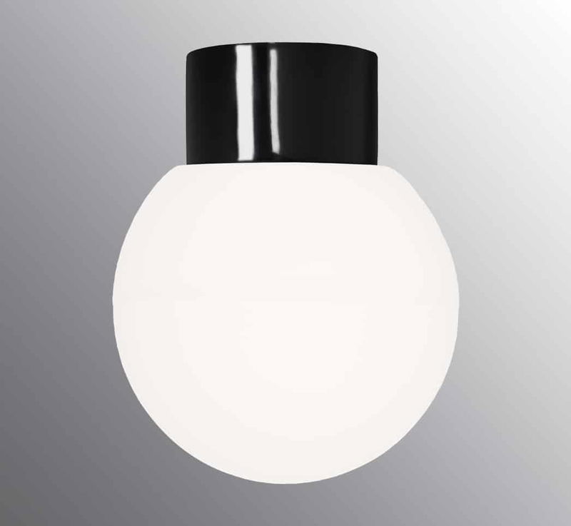 Classic Glob 18cm IP54 Svart/Matt