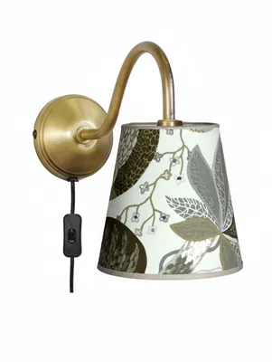 Ester Vägglampa Mässing/Grå