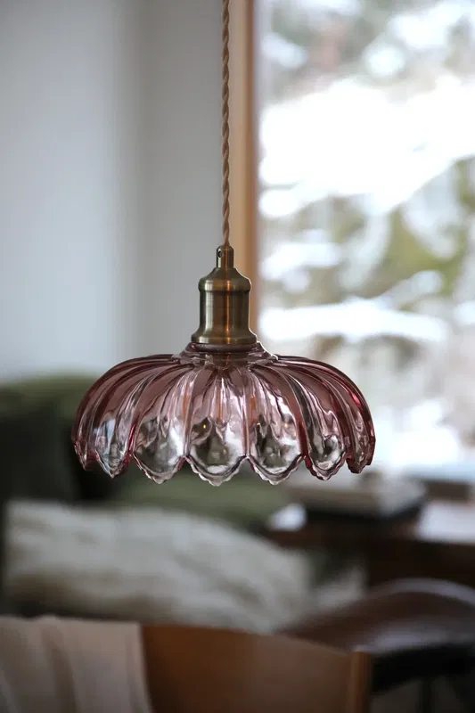 Kurage Taklampa Rosa