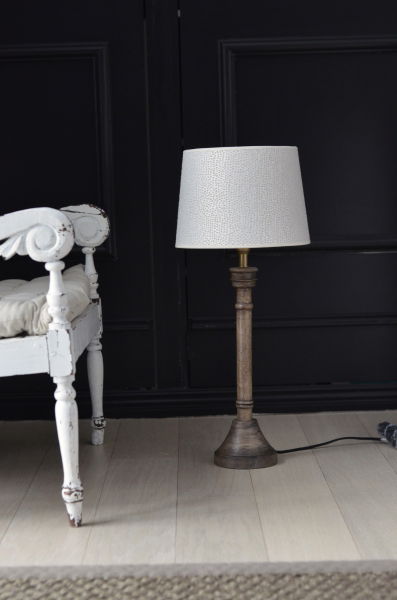 Nottingham Lampfot H62 Åldrat Trä