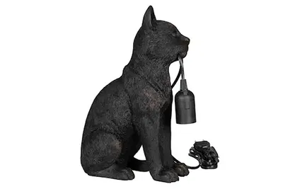Katt bordslampa