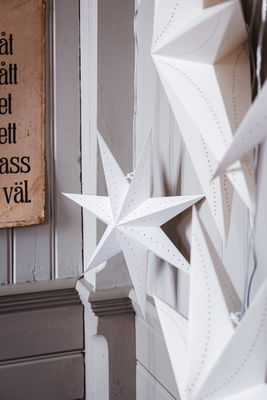 Klassisk vit julstjärna 45cm