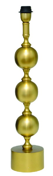 Charlotta Lampfot H60 Antik Mässing