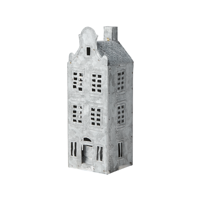 Fenix Ljuslykta Hus L6/H18 Grå/Vit