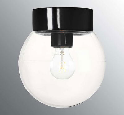 Classic Glob 20cm IP44 Svart/Klar