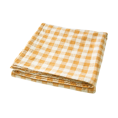 Ingrid Bordsduk 250x150 Gul/Vit