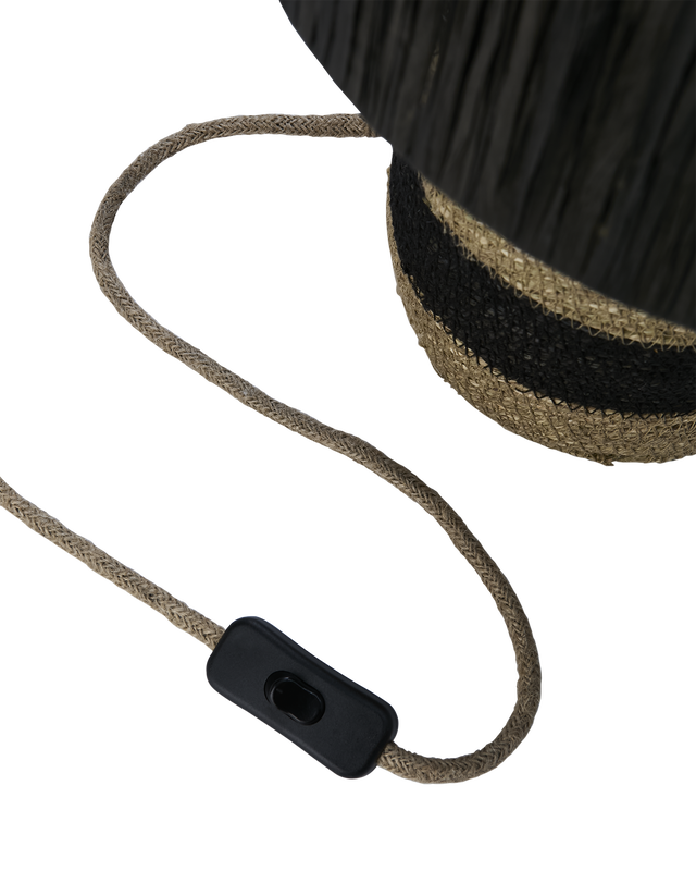 Lando Bordslampa H47 Svart/Natur