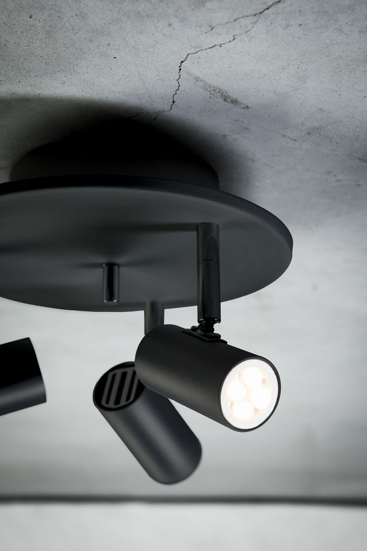 Cato LED Spotlight 3L Svart