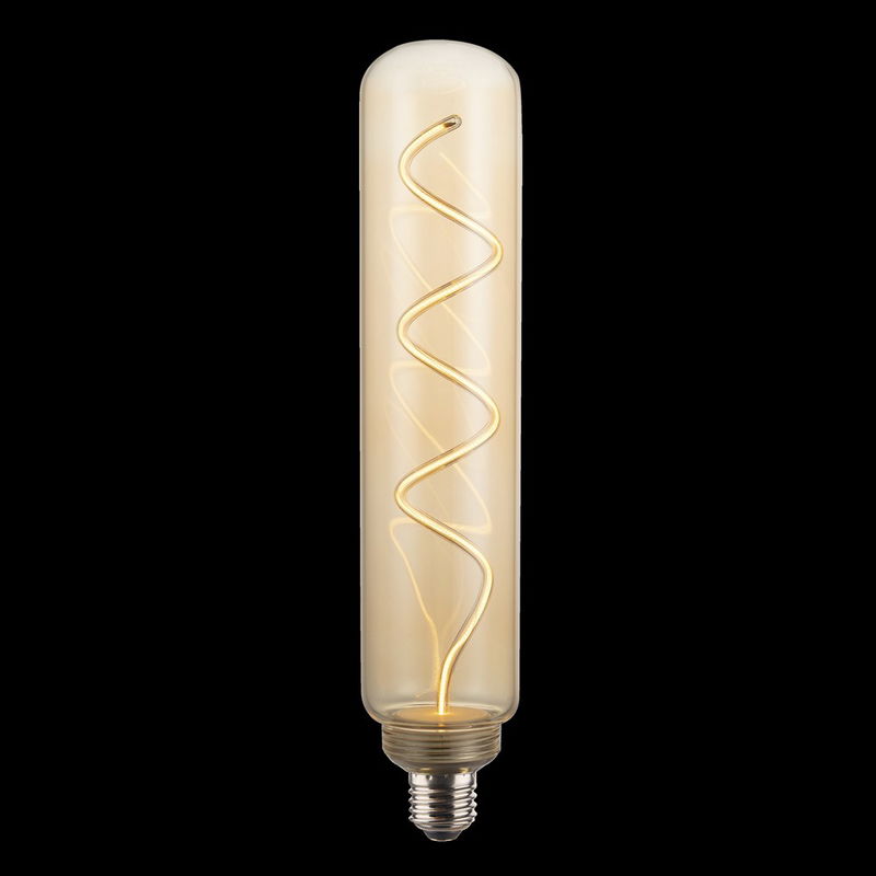 Tube E27 818 4,9W Guld Dim