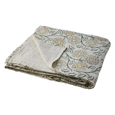 Agnes Bordsduk 250x150 Grön/Gul