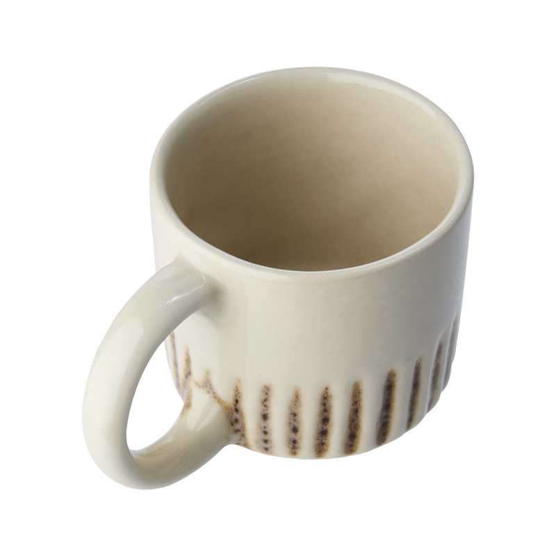 Mira Kopp D7 Elfenben/Brun 4-pack