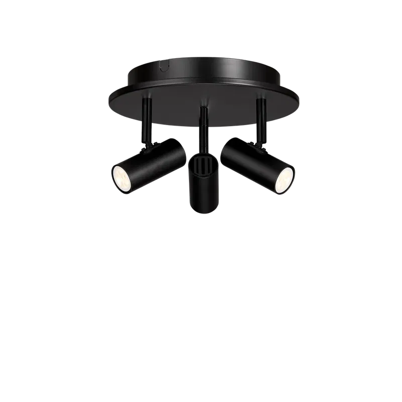 Cato LED Spotlight 3L Svart