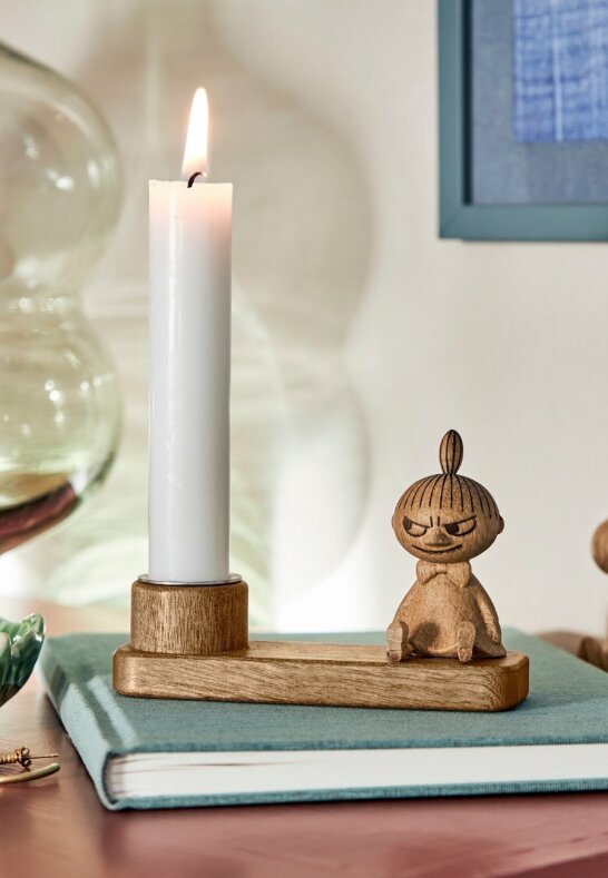 Moomin Ljusstake 10cm Trä Lilla My Moomin Ljusstake 10cm Trä Lilla My