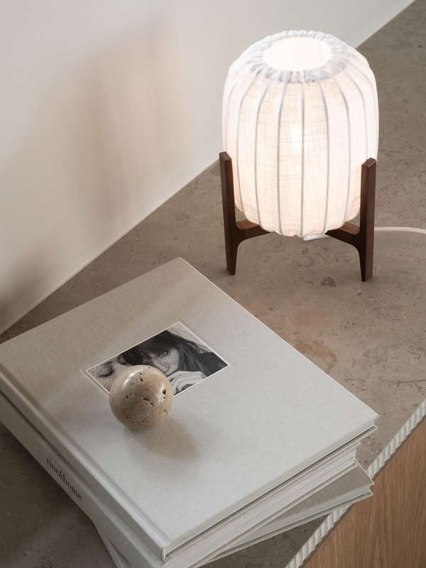 Prisma Mini Bordslampa Mörk Ask/Vit