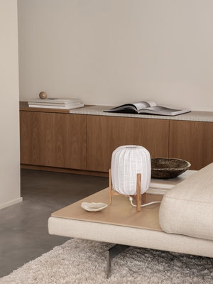 Prisma Mini Bordslampa Ek/Vit