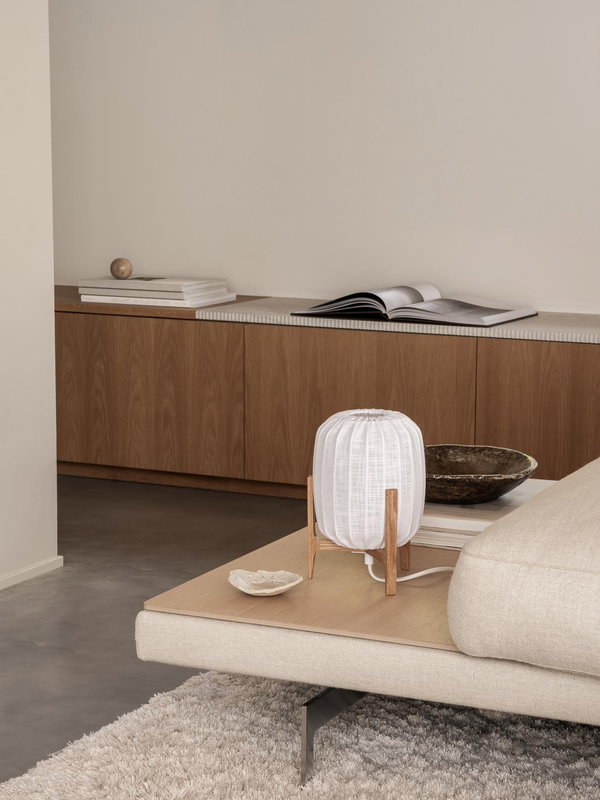 Prisma Mini Bordslampa Ek/Vit
