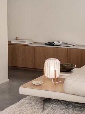 Prisma Mini Bordslampa Ek/Vit