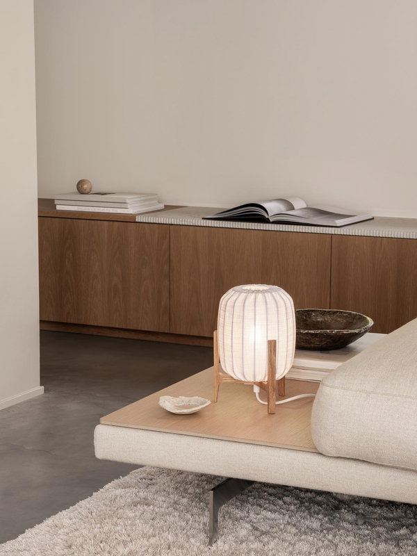 Prisma Mini Bordslampa Ek/Vit