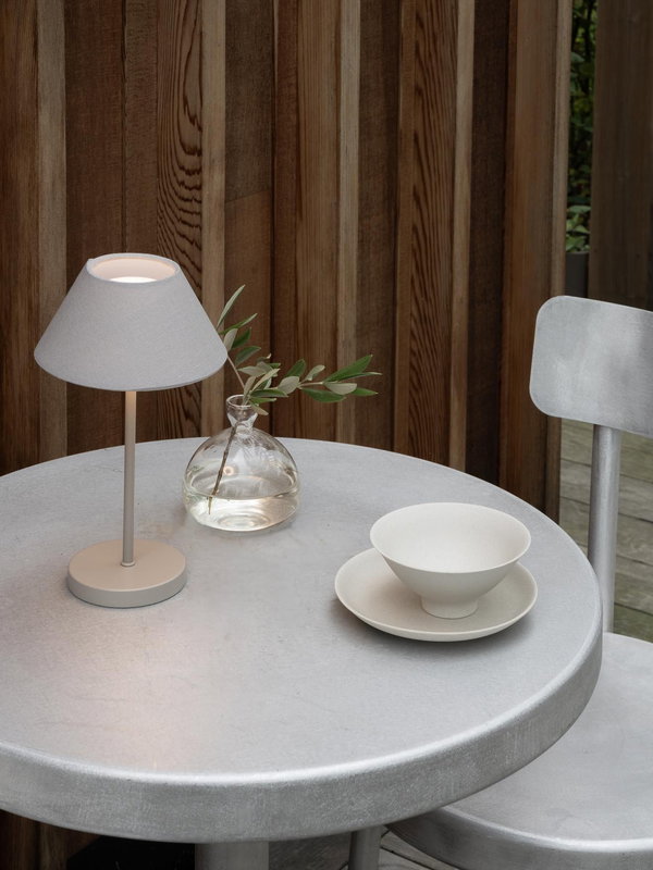 Teya Bordslampa Portabel Varmgrå