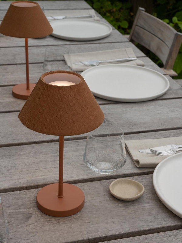 Teya Bordslampa Portabel Terracotta