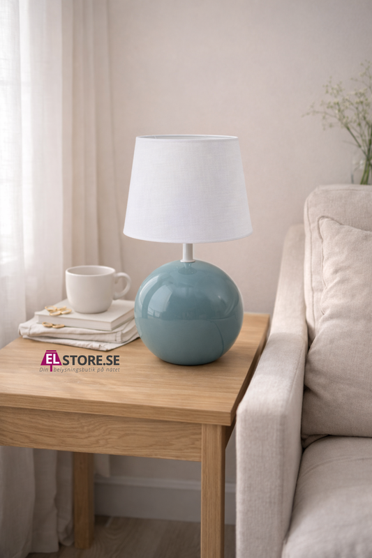 Lumiery Bordslampa Petrol/Vit