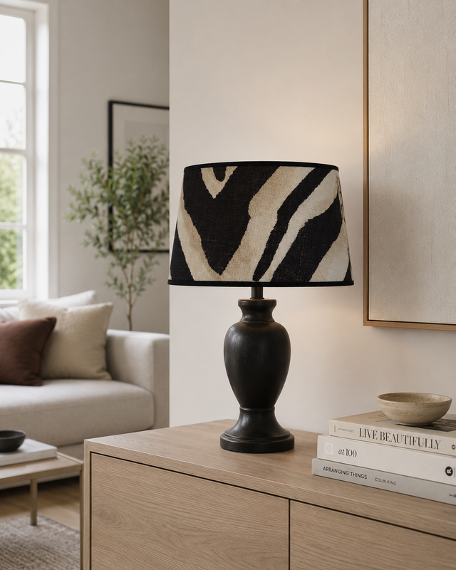 Zebra skärmar oval terranea svart