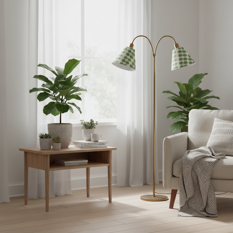 Lampskärm till golvlampa med Berså Mönster från Stig Lindberg