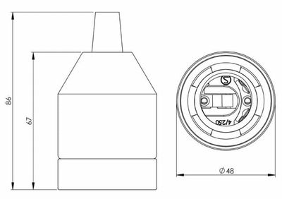 Klack Pendel Svart DCL