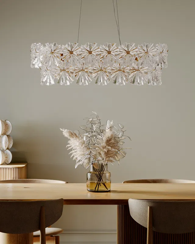 Lorraine Bar Taklampa 75cm Mässing/Klar