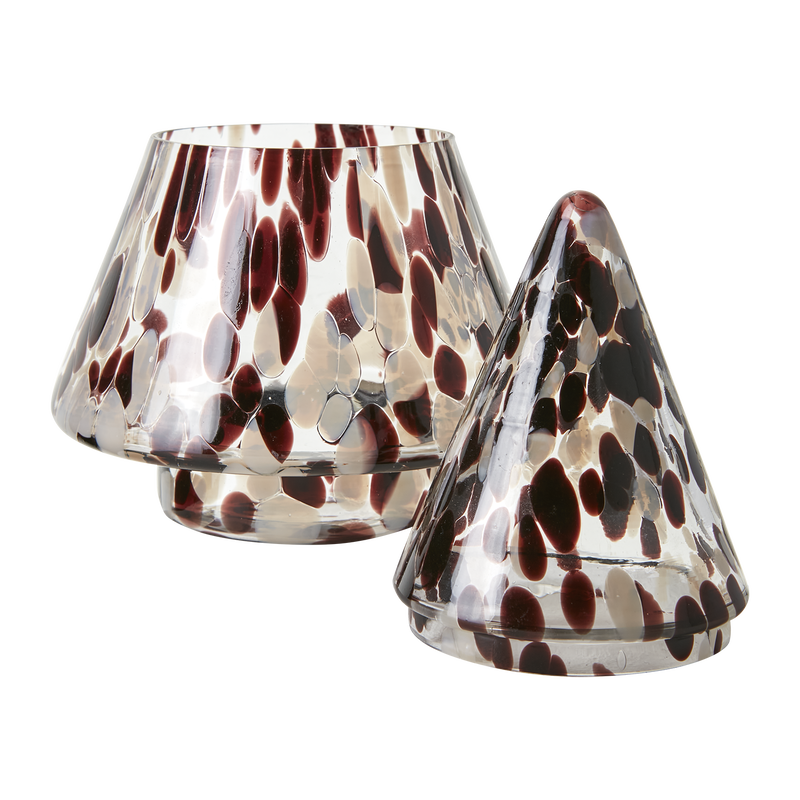 Gran Skål m. lock Brun/Beige/Svart