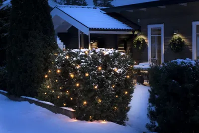 Ljusslinga Nät 128L Amber Batteridriven