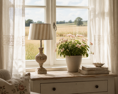 Giraglia Lampskärm oval med Louis lampfot