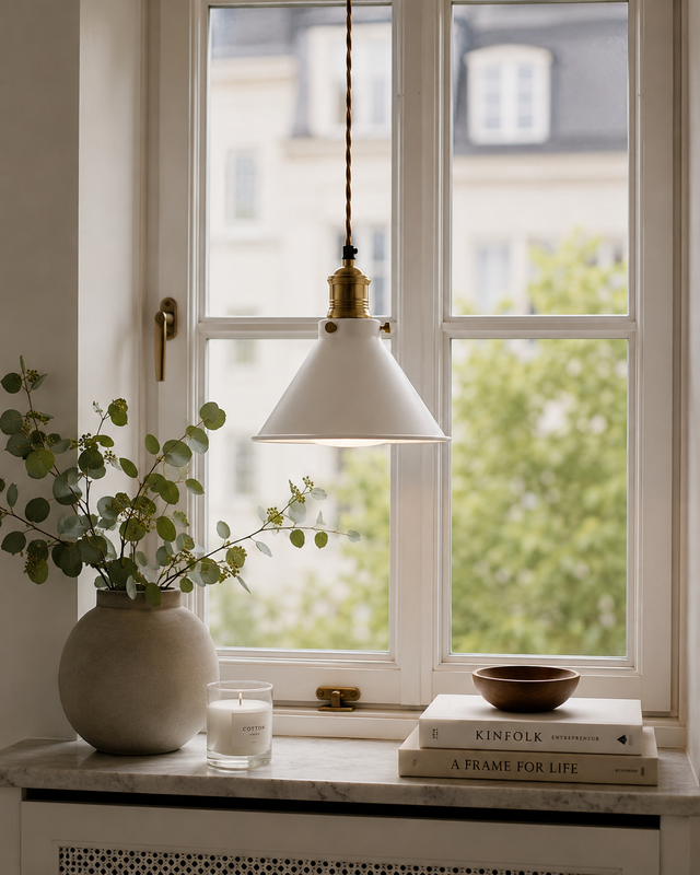 Sofiero fönsterlampa vit