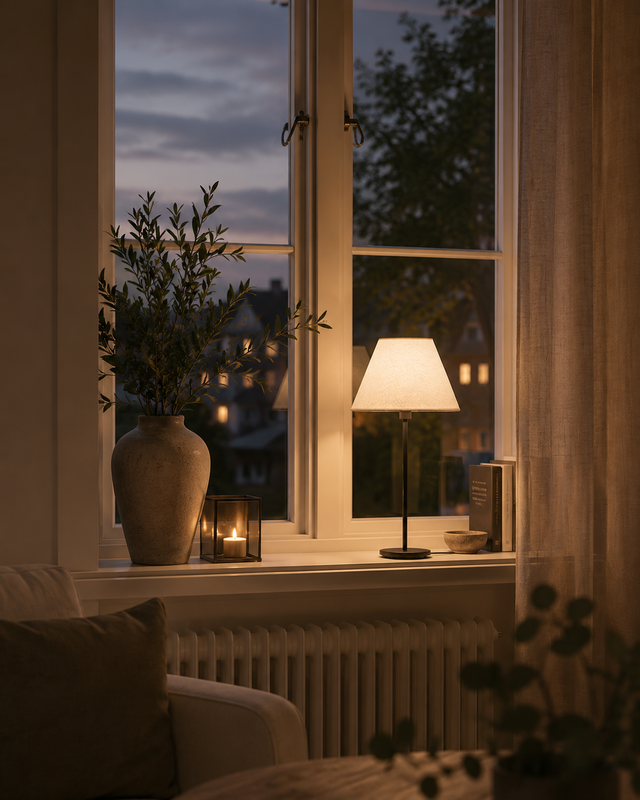 Base Lampfot med Royal Classico Skärm vit 20cm
