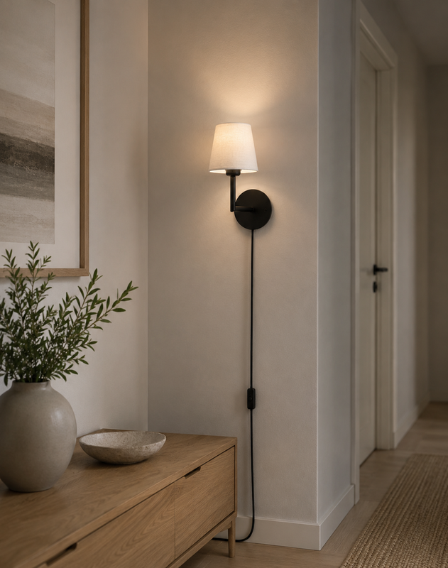 Base vägglampa med Queen 10cm