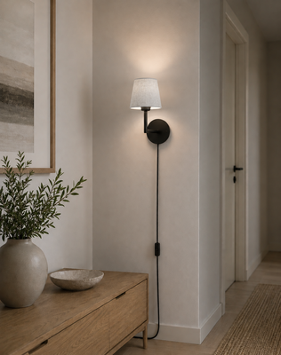 Base vägglampa med Queen 10cm